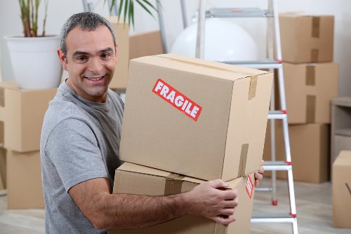 Man with van service helping with a local move in South Kensington