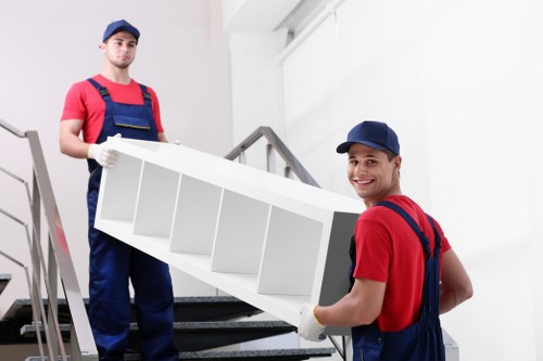 Careful handling of furniture during a South Kensington removal