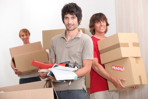 Removal team handling residential move in South Kensington