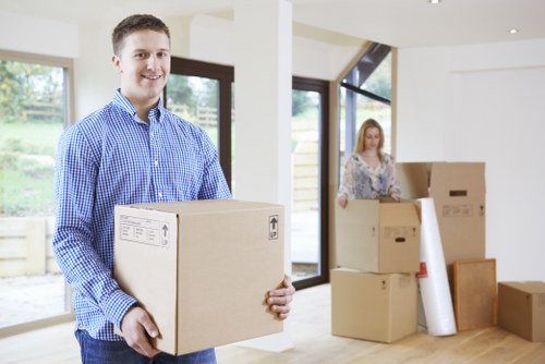 Local house removalists in Southkensington arranging furniture during relocation