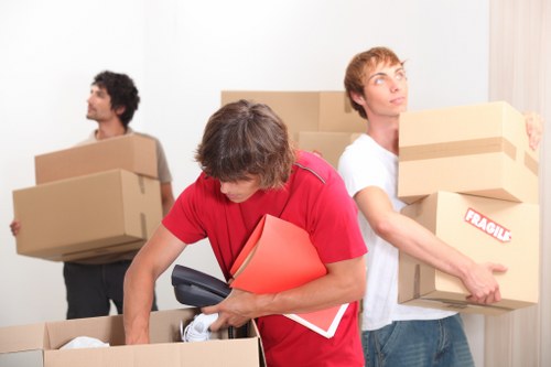 Local man and van moving service in South Kensington with boxes and furniture