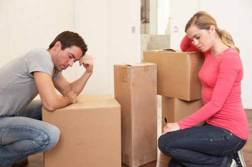 Protecting fragile items during a South Kensington flat move