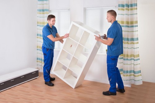 Packing and furniture protection during South Kensington moving day