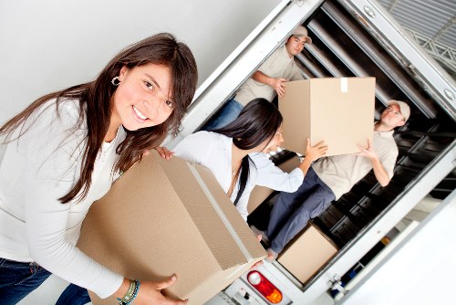Trained movers preparing items with care during a South Kensington removal