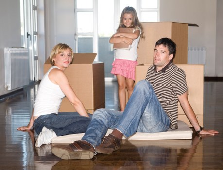 Organised packing boxes for a South Kensington home move