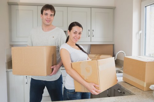 Transporting household belongings during a South Kensington move
